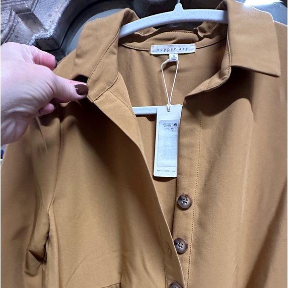 💛💛COPPER KEY MUSTARD COLOR A LINE DRESS SZ Small 💛💛NWT - Picture 3 of 16